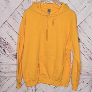 Gildan Golden Yellow Pullover Hooded Sweatshirt